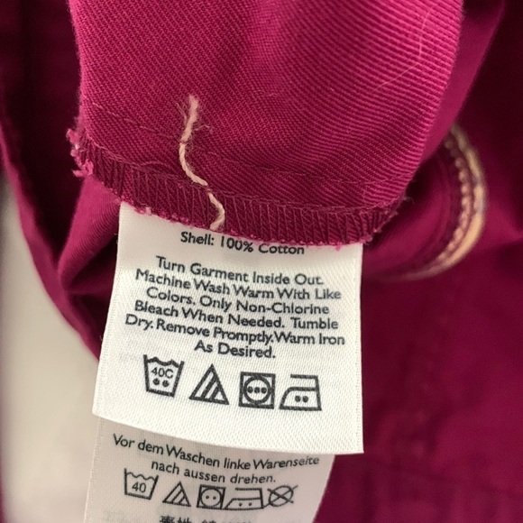 Eddie Bauer Women’s Long Sleeve Pink/Red Short Jacket w/pockets. Size L - Picture 7 of 13